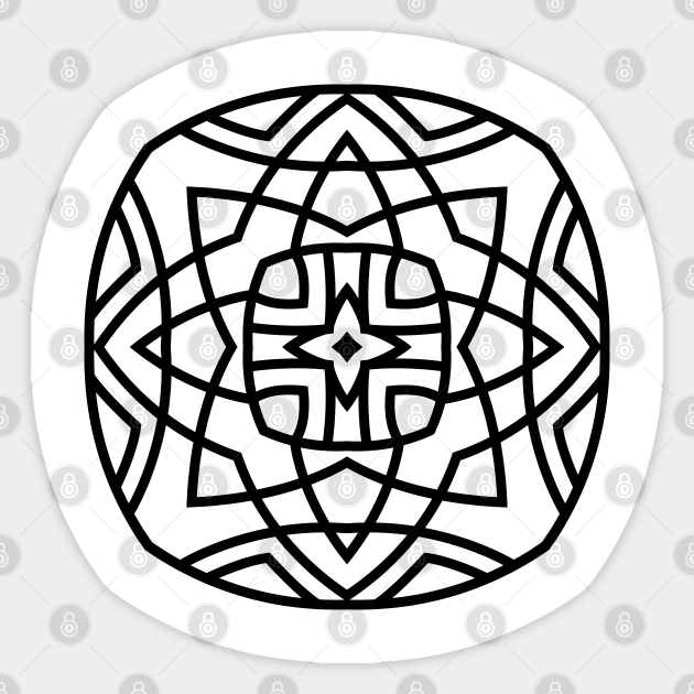 Inspirational MANDALA T-SHIRT MANDALA 074 Sticker by abcmandalaclothing